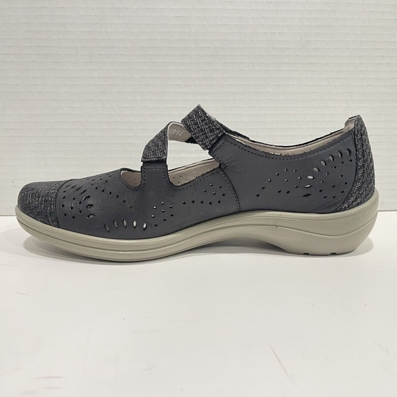 ROMIKA Women's Cassie 55 Charcoal Black Leather Mary Jane Casual Shoes EUC - Picture 5 of 12
